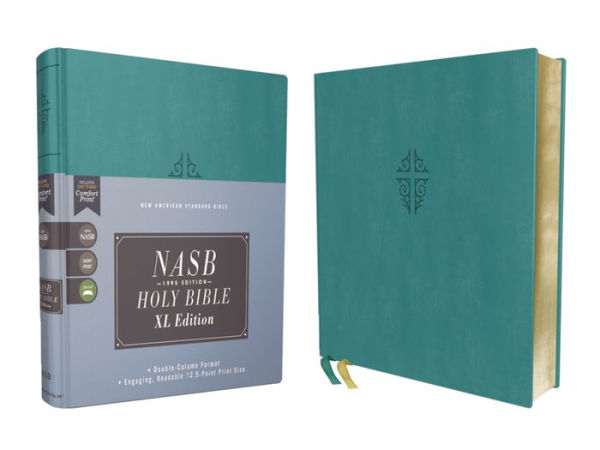 NASB, Holy Bible, XL Edition, Leathersoft, Teal, 1995 Text, Comfort Print