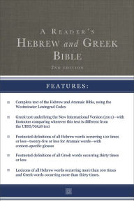 Books download epub A Reader's Hebrew and Greek Bible: Second Edition 9780310109938