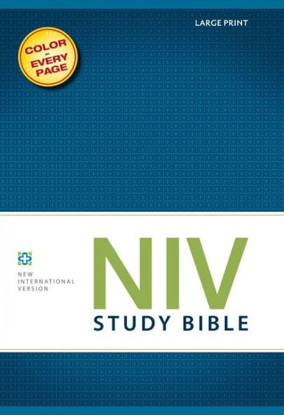 NIV Study Bible, Large Print By Zondervan, Hardcover | Barnes & Noble®