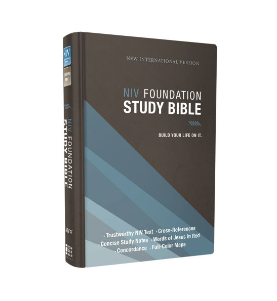 NIV, Foundation Study Bible, Hardcover, Red Letter