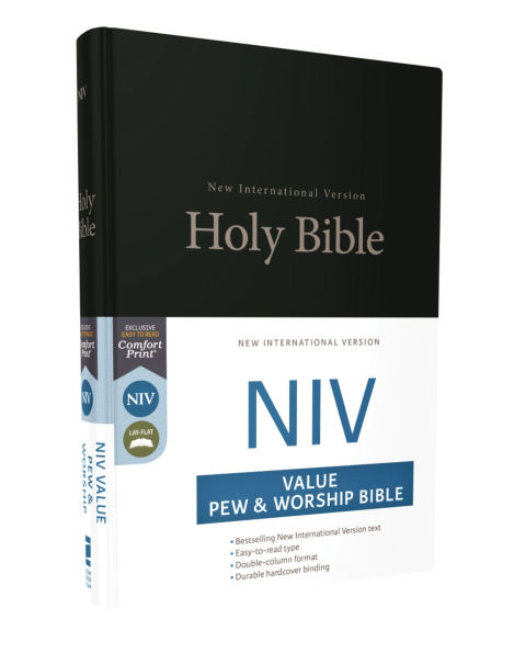 NIV, Church Bible (Value Pew Bible), Hardcover, Black
