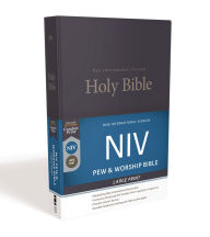 Title: NIV, Pew and Worship Bible, Large Print, Hardcover, Blue, Comfort Print, Author: Zondervan