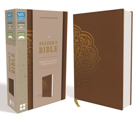 Niv Reader S Bible Imitation Leather Brown Designed For A Seamless Reading Experience Hardcover