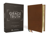 Title: NASB, The Grace and Truth Study Bible, Premium Goatskin Leather, Brown, Premier Collection, Black Letter, 1995 Text, Art Gilded Edges, Comfort Print, Author: Zondervan