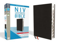 Title: NIV, Thinline Bible, Large Print, Bonded Leather, Black, Red Letter, Thumb Indexed, Comfort Print, Author: Zondervan