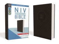 Title: NIV, Value Thinline Bible, Large Print, Leathersoft, Gray/Black, Comfort Print, Author: Zondervan