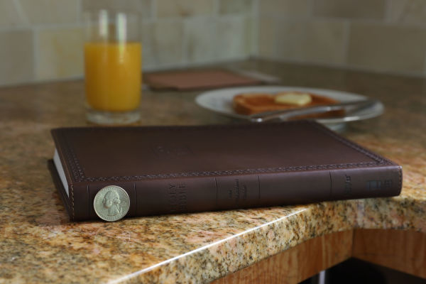 NIV, Value Thinline Bible, Large Print, Leathersoft, Brown, Comfort Print