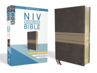 Title: NIV, Thinline Bible, Giant Print, Leathersoft, Brown/Tan, Red Letter, Comfort Print, Author: Zondervan