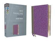 Title: NIV, Thinline Bible, Giant Print, Leathersoft, Gray/Purple, Red Letter, Comfort Print, Author: Zondervan