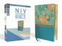 NIV, Thinline Bible, Giant Print, Leathersoft, Teal, Red Letter, Comfort Print