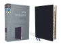 NIV, Thinline Bible, Bonded Leather, Navy, Red Letter, Thumb Indexed, Comfort Print