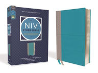 Title: NIV Study Bible, Fully Revised Edition (Study Deeply. Believe Wholeheartedly.), Leathersoft, Teal/Gray, Red Letter, Comfort Print, Author: Zondervan