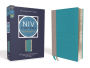 NIV Study Bible, Fully Revised Edition (Study Deeply. Believe Wholeheartedly.), Leathersoft, Teal/Gray, Red Letter, Comfort Print