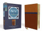 NIV Study Bible, Fully Revised Edition (Study Deeply. Believe Wholeheartedly.), Personal Size, Leathersoft, Brown/Blue, Red Letter, Comfort Print