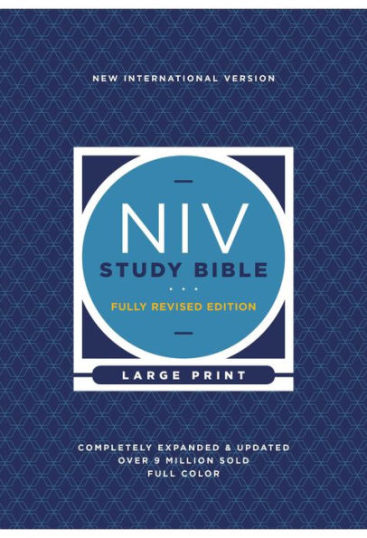 NIV Study Bible, Fully Revised Edition (Study Deeply. Believe Wholeheartedly.), Large Print, Hardcover, Red Letter, Comfort Print