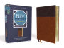 NIV Study Bible, Fully Revised Edition (Study Deeply. Believe Wholeheartedly.), Large Print, Leathersoft, Brown, Red Letter, Comfort Print
