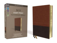 Title: NIV, Reference Bible, Giant Print, Leathersoft, Brown, Red Letter, Comfort Print, Author: Zondervan