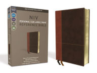 Title: NIV, Personal Size Reference Bible, Large Print, Leathersoft, Tan/Brown, Red Letter, Comfort Print, Author: Zondervan
