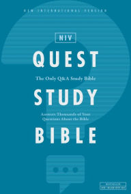Title: NIV, Quest Study Bible, Hardcover, Blue, Comfort Print: The Only Q and A Study Bible, Author: Zondervan