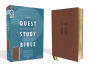 NIV, Quest Study Bible, Leathersoft, Brown, Comfort Print: The Only Q and A Study Bible