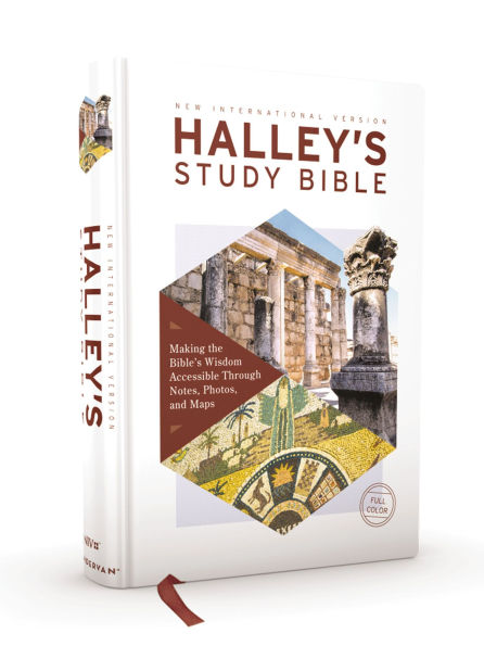 NIV, Halley's Study Bible (A Trusted Guide Through Scripture), Hardcover, Red Letter, Comfort Print: Making the Bible's Wisdom Accessible Notes, Photos, and Maps