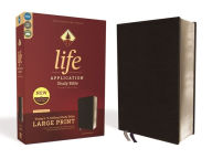 Free ebook downloads pdf format NIV, Life Application Study Bible, Third Edition, Large Print, Bonded Leather, Black, Red Letter Edition by Zondervan DJVU 9780310452881 in English