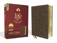 NIV, Life Application Study Bible, Third Edition, Large Print, Bonded Leather, Brown, Red Letter Edition