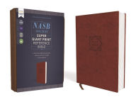 Title: NASB, Super Giant Print Reference Bible, Leathersoft, Brown, Red Letter, 1995 Text, Comfort Print, Author: Zondervan