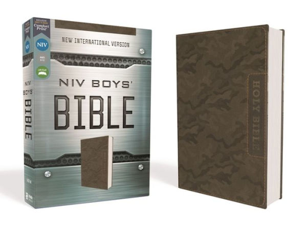 NIV, Boys' Bible, Leathersoft, Brown Camo, Comfort Print