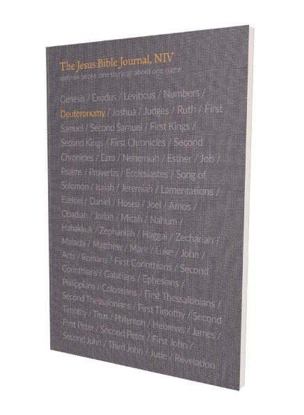 The Jesus Bible Journal, Deuteronomy, NIV, Paperback, Comfort Print