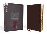 Title: NASB, Thinline Bible, Large Print, Bonded Leather, Burgundy, Red Letter, 1995 Text, Thumb Indexed, Comfort Print, Author: Zondervan