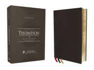 Title: NKJV, Thompson Chain-Reference Bible, Premium Goatskin Leather, Black, Premier Collection, Black Letter, Art Gilded Edges, Comfort Print, Author: Zondervan