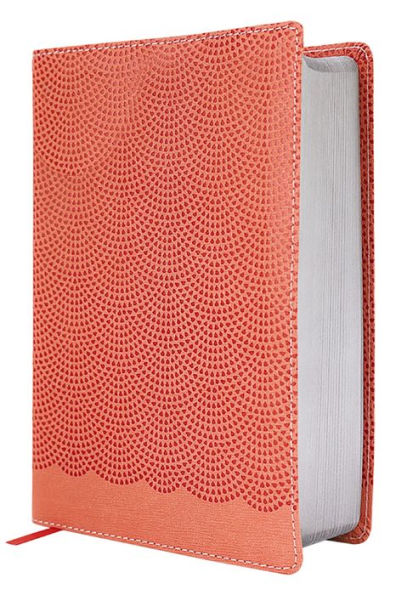 NIrV, Giant Print Compact Bible, Leathersoft, Peach, Comfort Print