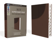 Title: NIV, Super Giant Print Reference Bible, Leathersoft, Brown, Red Letter, Thumb Indexed, Comfort Print, Author: Zondervan