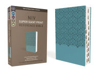 Title: NIV, Super Giant Print Reference Bible, Leathersoft, Teal, Red Letter, Thumb Indexed, Comfort Print, Author: Zondervan