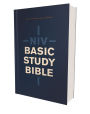 NIV, Basic Study Bible, Economy Edition, Paperback, Blue, Red Letter