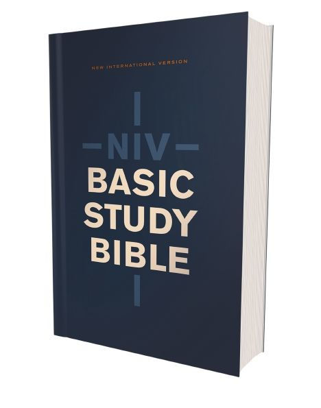 NIV, Basic Study Bible, Economy Edition, Paperback, Blue, Red Letter