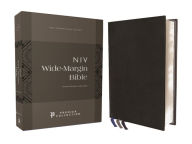 Title: NIV, Wide Margin Bible, Premium Goatskin Leather, Black, Premier Collection, Red Letter, Art Gilded Edges, Comfort Print, Author: Zondervan
