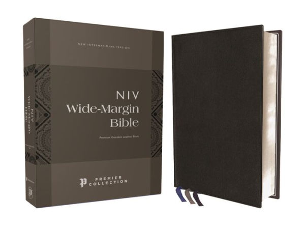 NIV, Personal Size Bible, Large Print, Premium Goatskin Leather, Green, Premier Collection, Black Letter, Gauffered Edges, Comfort Print [Book]