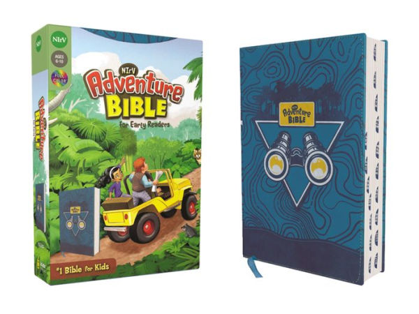 NIrV, Adventure Bible for Early Readers, Leathersoft, Blue, Full Color, Thumb Indexed Tabs