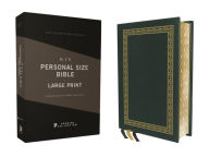 Title: NIV, Personal Size Bible, Large Print, Premium Goatskin Leather, Green, Premier Collection, Black Letter, Gauffered Edges, Comfort Print, Author: Zondervan