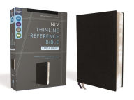 Title: NIV, Thinline Reference Bible (Deep Study at a Portable Size), Large Print, Bonded Leather, Black, Red Letter, Comfort Print, Author: Zondervan