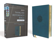 Title: NIV, Thinline Reference Bible (Deep Study at a Portable Size), Large Print, Leathersoft, Teal, Red Letter, Comfort Print, Author: Zondervan