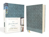 Title: NIV, Journal the Word Bible, Large Print, Leathersoft, Teal, Red Letter, Comfort Print: Reflect, Take Notes, or Create Art Next to Your Favorite Verses, Author: Zondervan