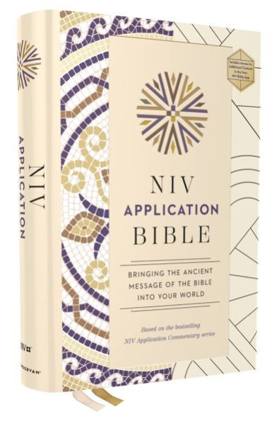 NIV Application Bible, Hardcover, Multi-Cream, Red Letter, Comfort Print: Bringing the Ancient Message of Bible into Your World