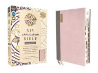 Title: NIV Application Bible, Personal Size, Leathersoft, Pink/Gray, Red Letter, Thumb Indexed, Comfort Print: Bringing the Ancient Message of the Bible into Your World, Author: Zondervan