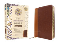 Title: NIV Application Bible, Large Print, Leathersoft, Brown, Red Letter, Thumb Indexed, Comfort Print: Bringing the Ancient Message of the Bible into Your World, Author: Zondervan