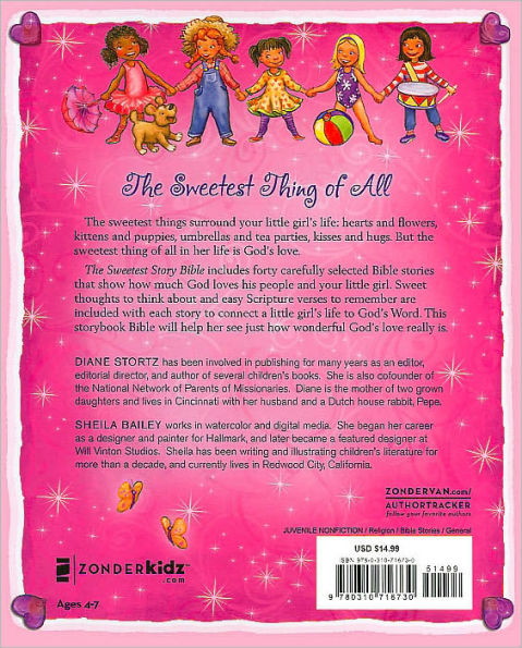 The Sweetest Story Bible: Sweet Thoughts and Sweet Words for Little Girls