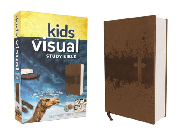 NIV Kids' Visual Study Bible, Imitation Leather, Bronze, Full Color Interior: Explore the Story of the Bible---People, Places, and History