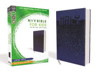 Title: NIrV, Bible for Kids, Large Print, Leathersoft, Blue, Comfort Print: Thinline Edition, Author: Zondervan